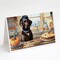 Edge Collections - 5" x 7" - Multicolor - Chocolate Lab Fall Pumpkins Kitchen Greeting Cards - 8 Pieces